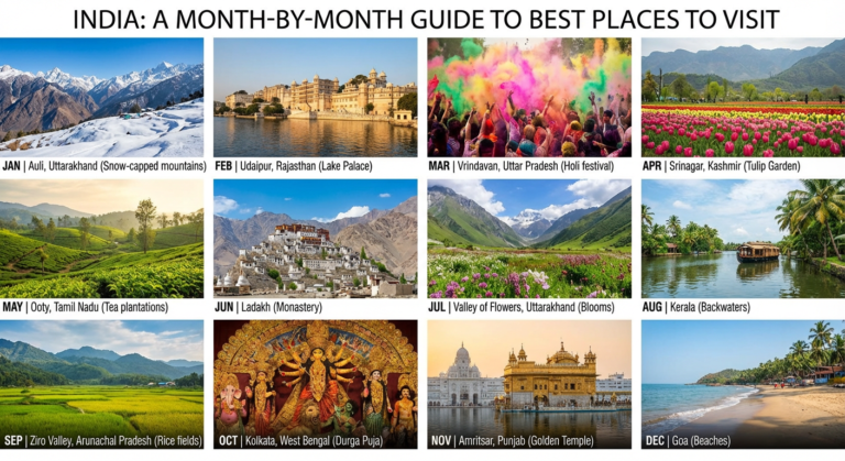 Best Places to Visit in India in 2026: A Month-by-Month Travel Guide